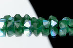 Preciosa 6250 Matte Emerald AB Faceted Bicone (3mm, 4mm, 5mm, 6mm)