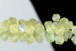 5mm Matte Jonquil AB Faceted Crystal Bicone #GDQ075
