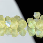Preciosa 6250 Matte Jonquil AB Faceted Bicone (3mm, 4mm, 5mm, 6mm)
