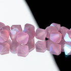 Preciosa 6250 Matte Light Amethyst AB Faceted Bicone (3mm, 4mm, 5mm, 6mm)