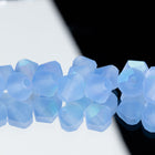 Preciosa 6250 Matte Light Sapphire AB Faceted Bicone (3mm, 4mm, 5mm, 6mm)