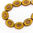 10mm x 14mm Mustard/Bronze Kiwi Bead (10 Pcs) #GDU027-General Bead