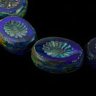 10mm x 14mm Sapphire Picasso Kiwi Bead (10 Pcs) #GDU030-General Bead
