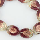 10mm x 14mm Amethyst and Crystal/Copper Kiwi Bead (10 Pcs) #GDU035-General Bead