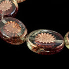 10mm x 14mm Amethyst and Crystal/Copper Kiwi Bead (10 Pcs) #GDU035-General Bead