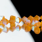 Preciosa 6250 Matte Topaz AB Faceted Bicone (3mm, 4mm, 5mm, 6mm)