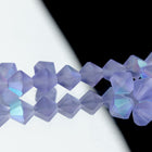 Preciosa 6250 Matte Tanzanite AB Faceted Bicone (3mm, 4mm, 5mm, 6mm)