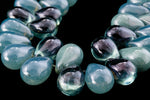 5mm x 7mm Demin Blue Opal/Transparent Aqua Drop (50 Pcs) #GDY101-General Bead