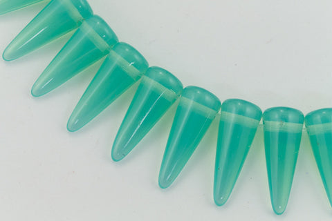 5mm x 13mm Opal Turquoise Spike Bead Strand (30 Pcs) #GDZ201-General Bead
