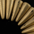 5mm x 13mm Matte Metallic Bronze Spike Bead Strand (30 Pcs) #GDZ202-General Bead