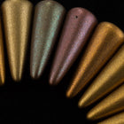 5mm x 13mm Matte Metallic Mix Spike Bead Strand (30 Pcs) #GDZ205-General Bead