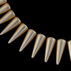 5mm x 13mm Matte Gold Spike Bead Strand (30 Pcs) #GDZ211-General Bead