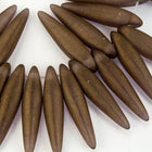 4mm x 15mm Matte Bronze/Amethyst Thorn Bead Strand (50 Pcs) #GDZ303-General Bead