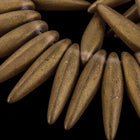 4mm x 15mm Matte Bronze/Amethyst Thorn Bead Strand (50 Pcs) #GDZ303-General Bead