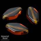 13mm Transparent Goldenrod Diamond Bead-General Bead