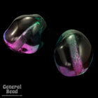 10mm x 13mm Purple/Green Baroque Oval Bead-General Bead