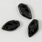 6mm x 10mm Jet Leaf Bead #GEY002-General Bead