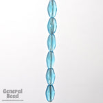 5mm x 9mm Aqua Oval Bead-General Bead