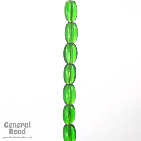 5mm x 9mm Emerald Oval Bead-General Bead