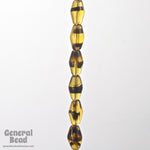 5mm x 9mm Tortoiseshell Oval Bead-General Bead