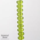 4mm x 7mm Olivine Faceted Rondelle-General Bead