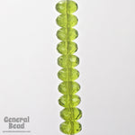 4mm x 7mm Olivine Faceted Rondelle-General Bead