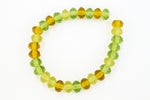 3mm x 5mm Transparent Green Mix Faceted Rondelle (30 Pcs) #GFD103-General Bead
