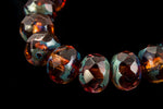5mm x 7mm Wine/Crystal Picasso Faceted Rondelle (25 Pcs) #GFD207-General Bead