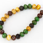 5mm x 7mm Harvest Mix Faceted Rondelle (25 Pcs) #GFD212-General Bead