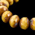 5mm x 7mm Butterscotch Picasso Faceted Rondelle (25 Pcs) #GFD213-General Bead