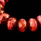 5mm x 7mm Transparent/Opal/Opaque Red Faceted Rondelle (25 Pcs) #GFD231-General Bead