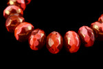 5mm x 7mm Transparent/Opal/Opaque Red Faceted Rondelle (25 Pcs) #GFD231-General Bead
