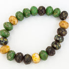 6mm x 8mm Harvest Mix Faceted Rondelle (25 Pcs) #GFD305-General Bead