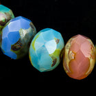 6mm x 8mm Easter Egg Mix Faceted Rondelle (25 Pcs) #GFD306-General Bead