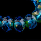 6mm x 8mm Transparent Capri Picasso Faceted Rondelle (25 Pcs) #GFD311-General Bead