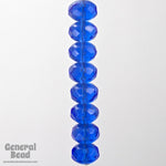 6mm x 9mm Sapphire Faceted Rondelle-General Bead