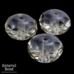 6mm x 9mm Black Diamond Faceted Rondelle-General Bead