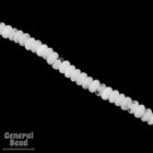 4mm White Opal Rondelle-General Bead