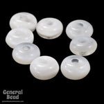 4mm White Opal Rondelle-General Bead