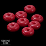 4mm Opaque Red Rondelle-General Bead