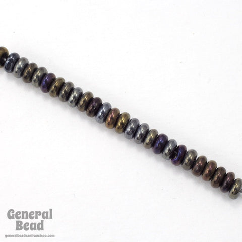 4mm Brown Iris Rondelle-General Bead