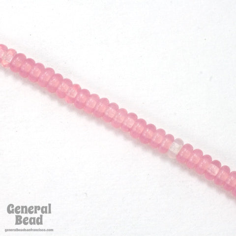 4mm Pink Opal Rondelle-General Bead
