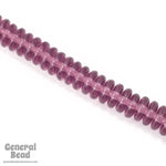 6mm Transparent Amethyst Rondelle-General Bead