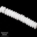6mm Opaque White Rondelle-General Bead