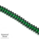6mm Transparent Emerald Rondelle-General Bead