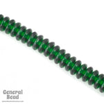 6mm Transparent Emerald Rondelle-General Bead