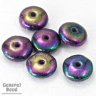 6mm Purple Iris Rondelle-General Bead