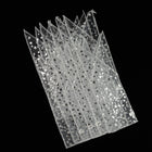 3” x 5.25” Tulip Top White Organza Stars Bag #GIFTBAG7-General Bead