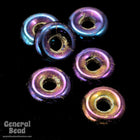 8mm Blue Iris Donut-General Bead