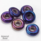 8mm Blue Iris Donut-General Bead